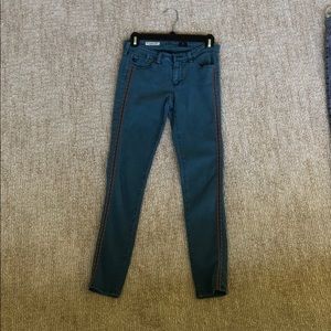 AG dark teal jeans